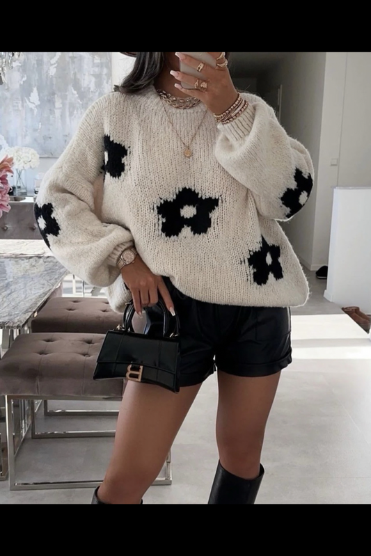 Pull en maille en laine